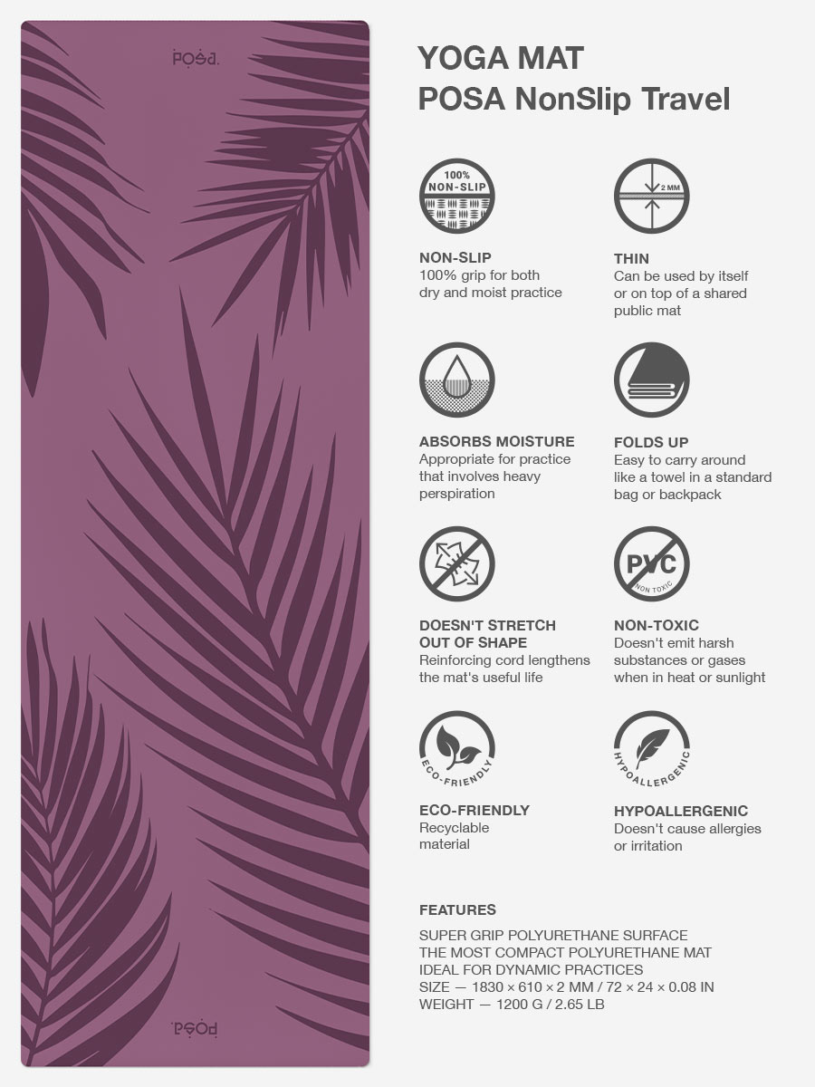 NonSlip Travel Purple Herbs