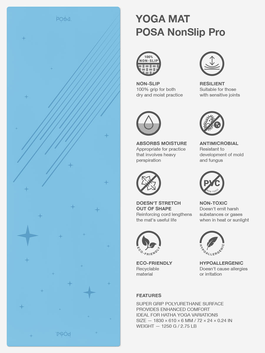 NonSlip Pro Sky Blue Starfall